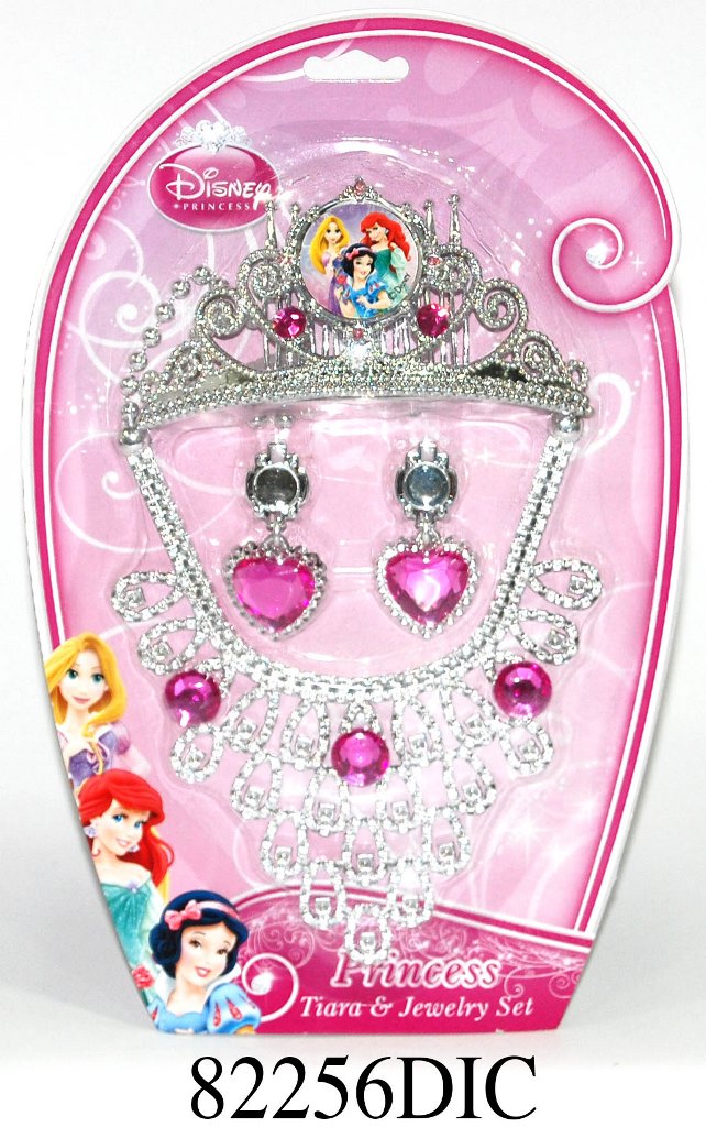 Set diadema si bijuterii (4 piese) - Disney 3 New Princess